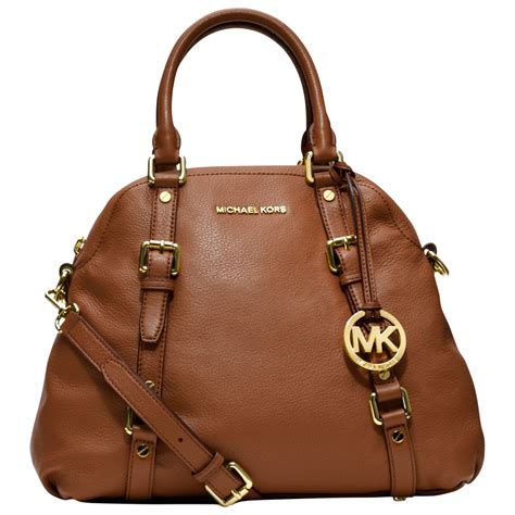 michael kors bedford brandy|Michael Kors leather shoulder bag.